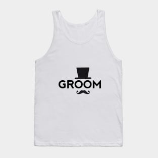 Groom t-shirt with hat and mustache Tank Top